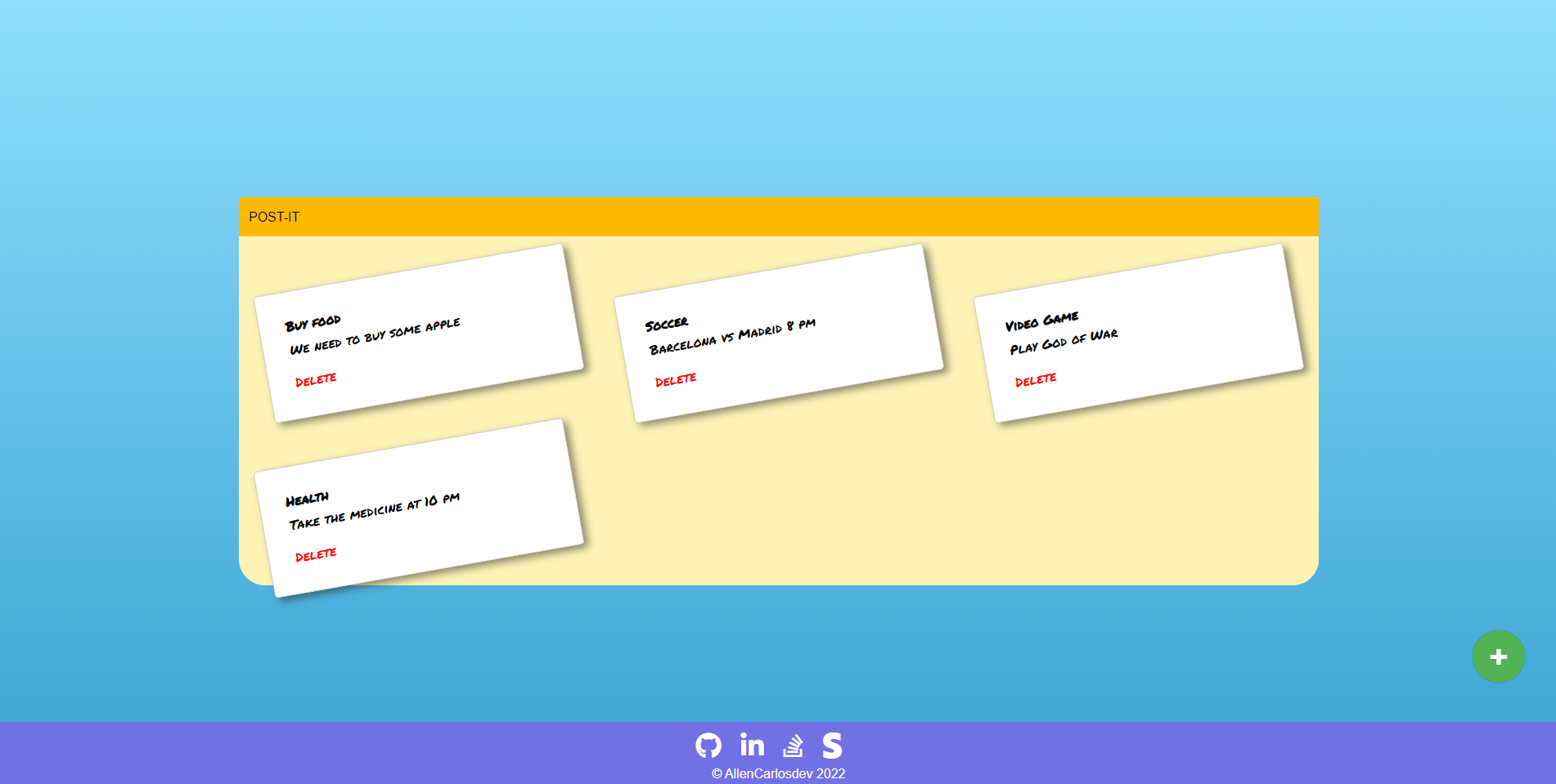 image of all projects list